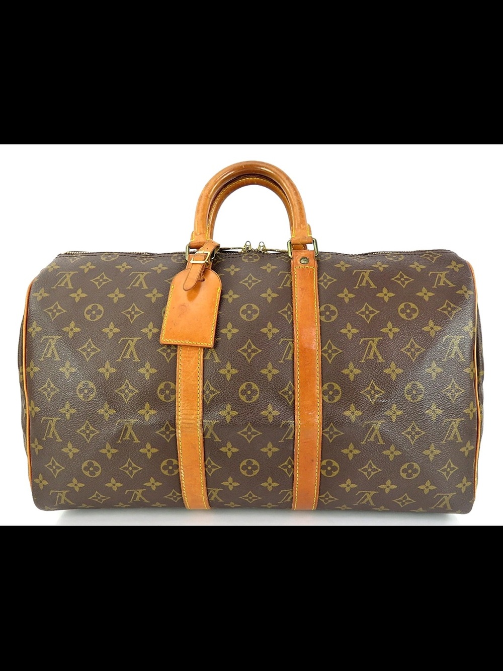 Louis Vuitton Brown Monogram Keepall Duffel Bag
